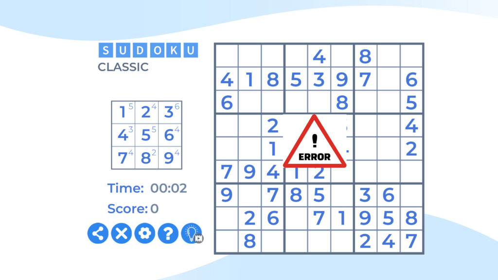 MSN Sudoku Daily Puzzle Error solution