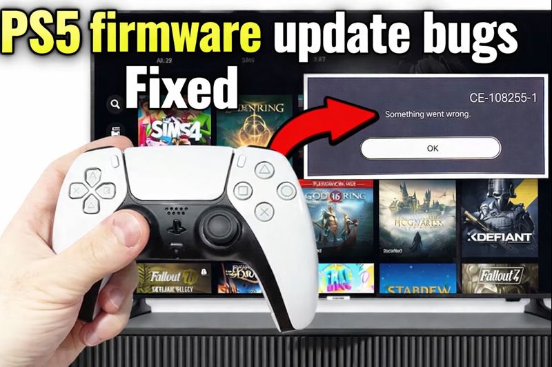 PlayStation 5 firmware update bugs