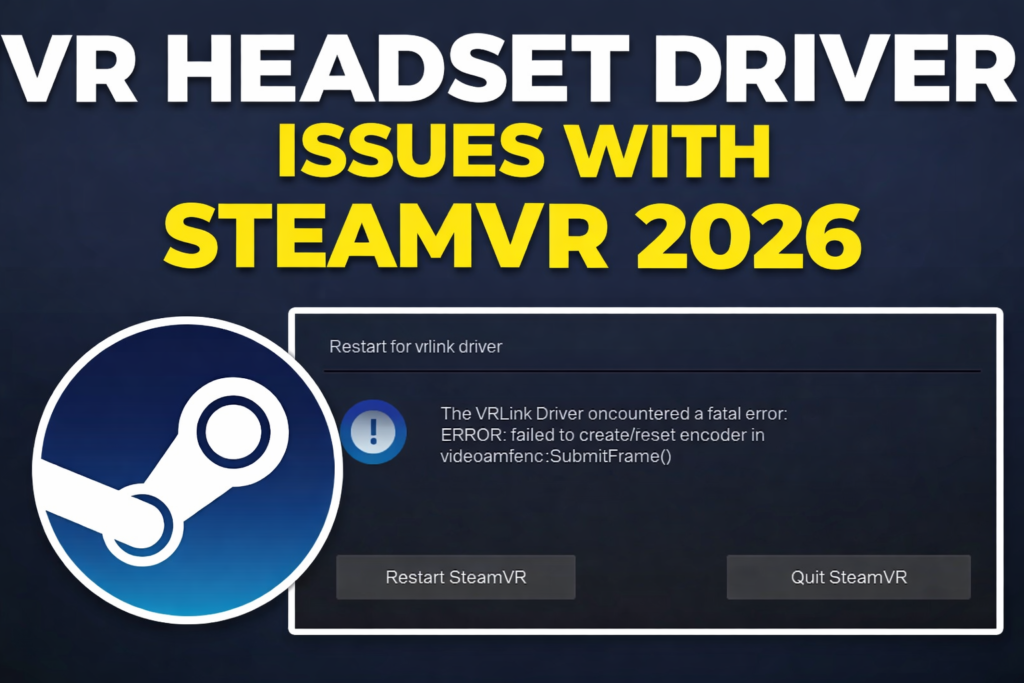 VR Headset Driver Issues with SteamVR 2026