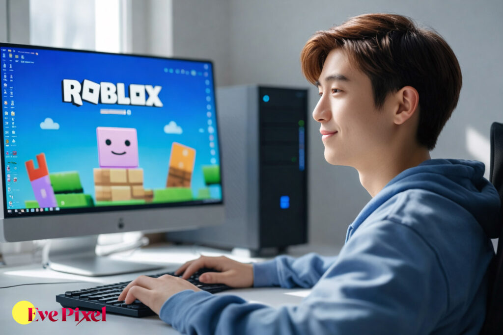 Beginner playing Roblox on PC