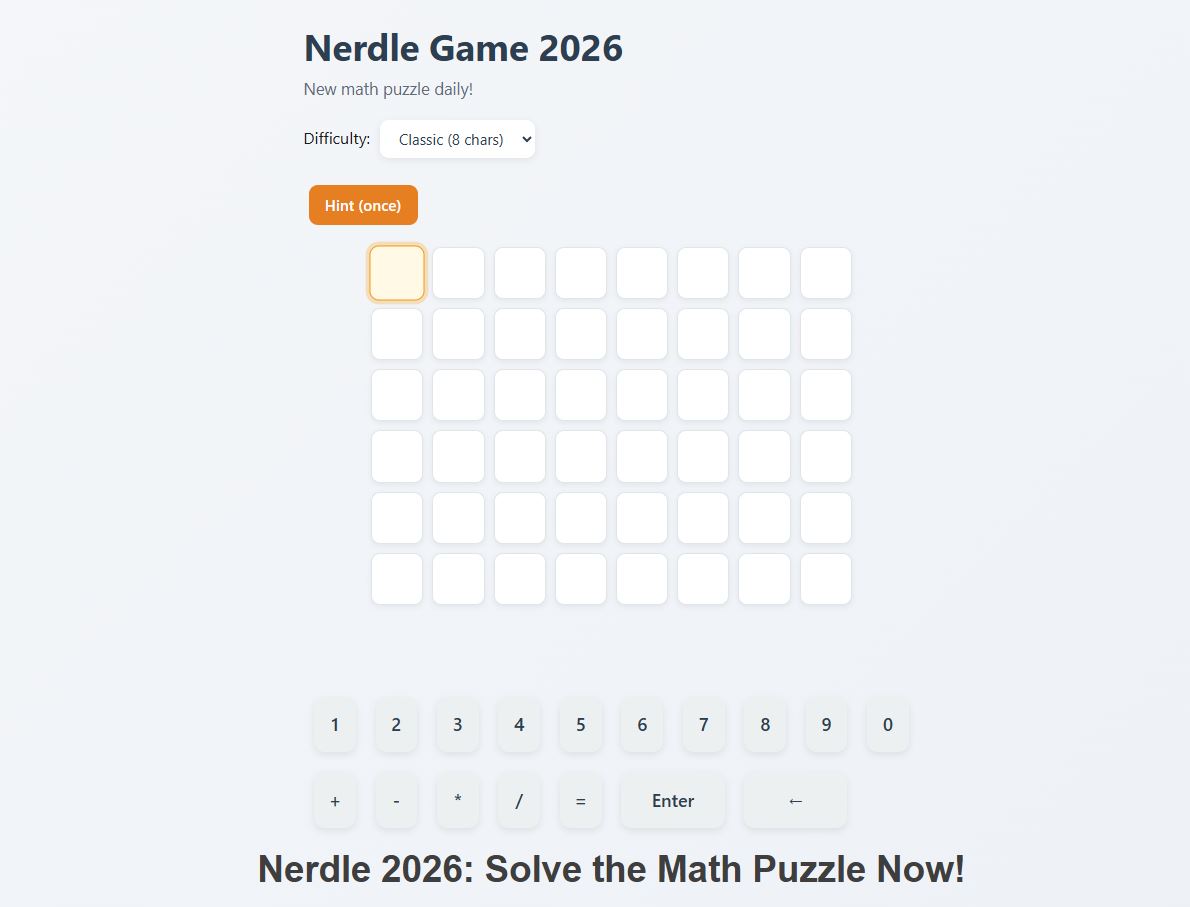 nerdle game online 2026
