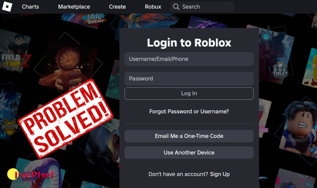 roblox login problem solved