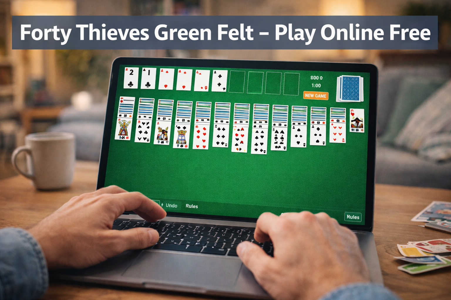 Forty Thieves Green Felt