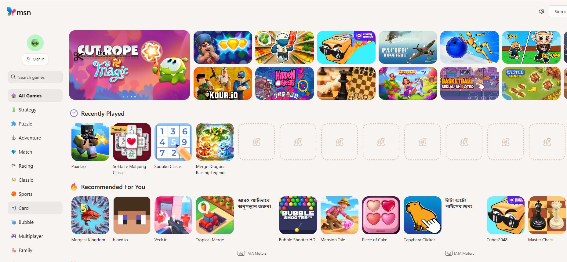 msn games free online